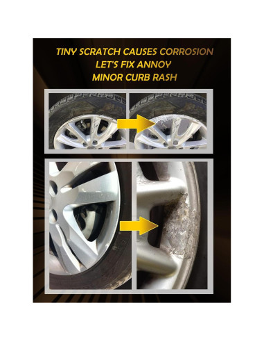 Pintura de Retoque Plateada Carhuewell 18.93 ml - Kit de Reparación