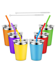 Tazas de Acero Inoxidable Yummy Sam 355ml 6Pack Antiescaldantes