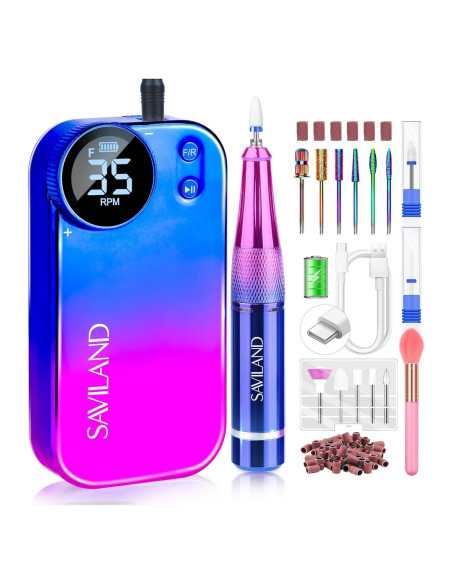 Taladro de Uñas Eléctrico Saviland PRO 35000RPM Portátil