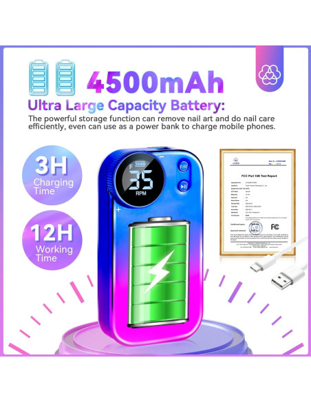 Taladro de Uñas Eléctrico Saviland PRO 35000RPM Portátil