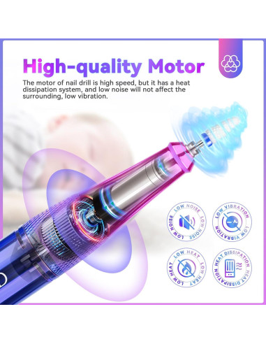 Taladro de Uñas Eléctrico Saviland PRO 35000RPM Portátil