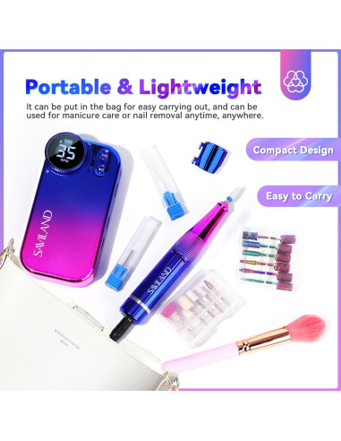 Taladro de Uñas Eléctrico Saviland PRO 35000RPM Portátil