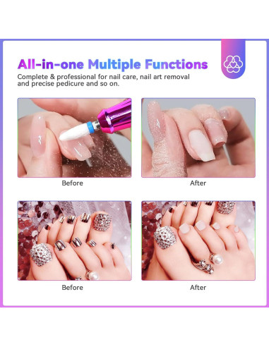 Taladro de Uñas Eléctrico Saviland PRO 35000RPM Portátil