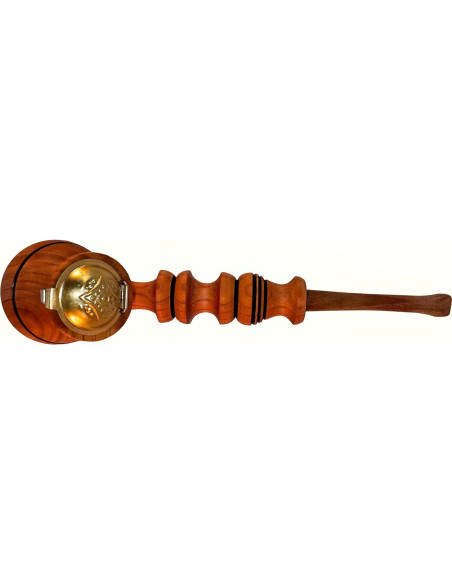 Pipa de Tabaco de Madera de Cereza Hecha a Mano 22 cm