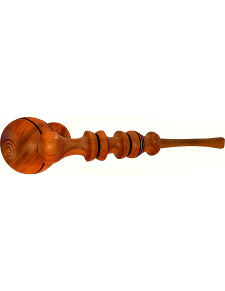 Pipa de Tabaco de Madera de Cereza Hecha a Mano 22 cm
