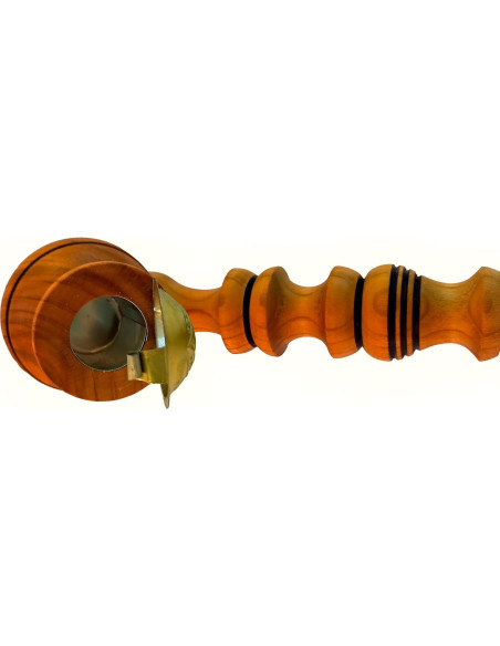 Pipa de Tabaco de Madera de Cereza Hecha a Mano 22 cm