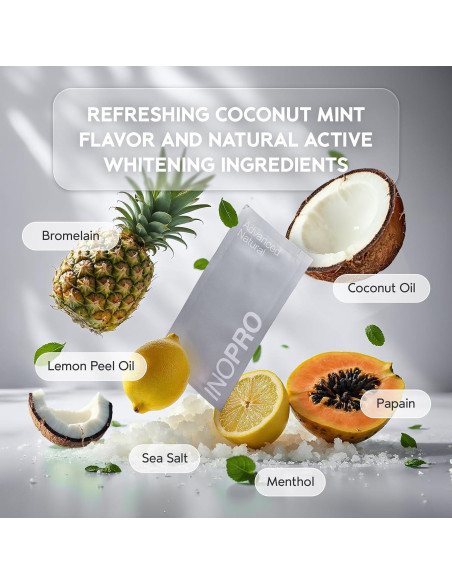 Tiras Blanqueadoras Naturales Inopro 14 Tratamientos Dientes