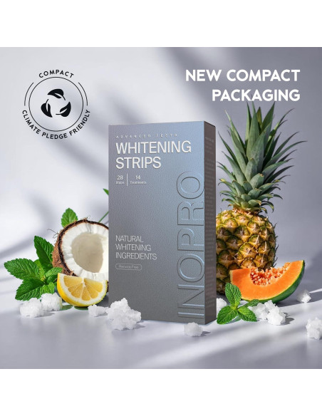 Tiras Blanqueadoras Naturales Inopro 14 Tratamientos Dientes