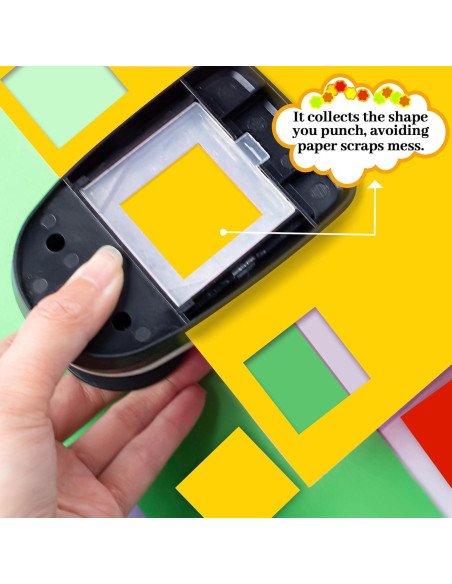 Perforadora de Agujeros Cuadrados HKKYO 3.81 cm para Manualidades