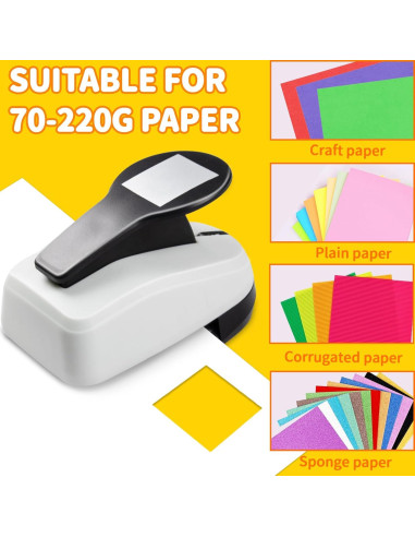 Perforadora de Agujeros Cuadrados HKKYO 3.81 cm para Manualidades