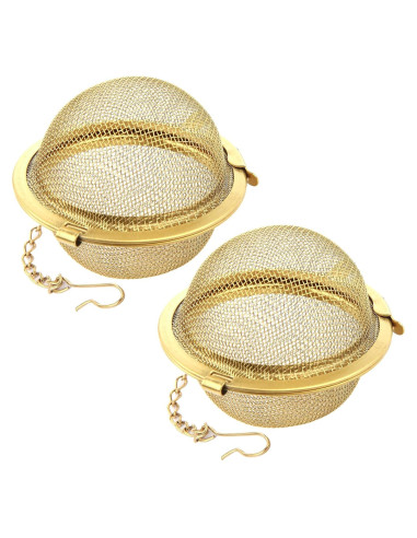 Infusor de Té Bola de Acero Inoxidable Luckyiren - 2 Piezas