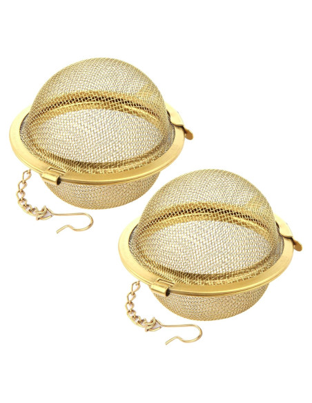 Infusor de Té Bola de Acero Inoxidable Luckyiren - 2 Piezas