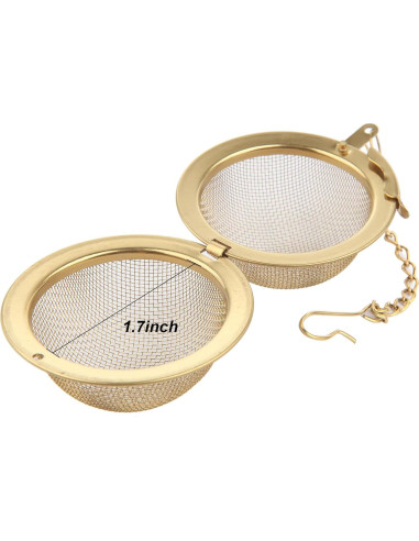 Infusor de Té Bola de Acero Inoxidable Luckyiren - 2 Piezas