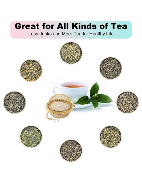 Infusor de Té Bola de Acero Inoxidable Luckyiren - 2 Piezas