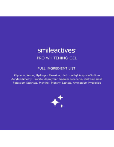 Gel Blanqueador de Dientes Smileactives 3x30ml con Peróxido