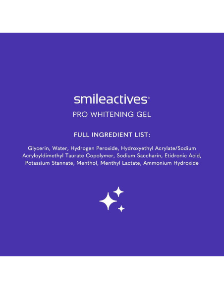 Gel Blanqueador de Dientes Smileactives 3x30ml con Peróxido