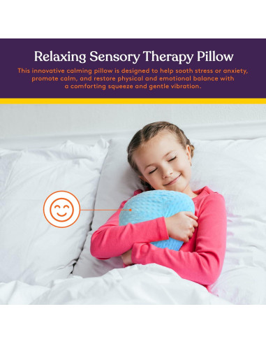 Almohada Vibrante Terapéutica Suministros Especiales 30x30 cm Azul