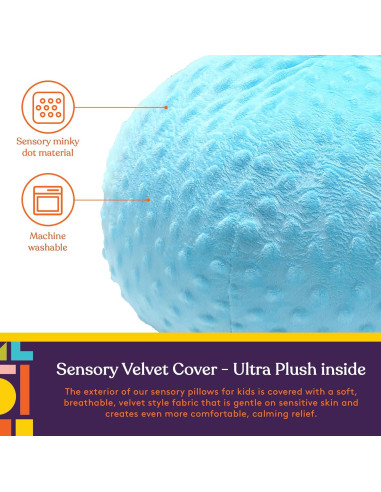 Almohada Vibrante Terapéutica Suministros Especiales 30x30 cm Azul