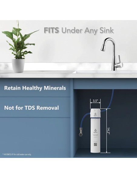 Filtro de Agua Bajo Fregadero Hydrovos DWSS 36.1 cm NSF 53