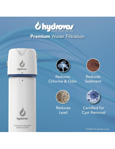 Filtro de Agua Bajo Fregadero Hydrovos DWSS 36.1 cm NSF 53