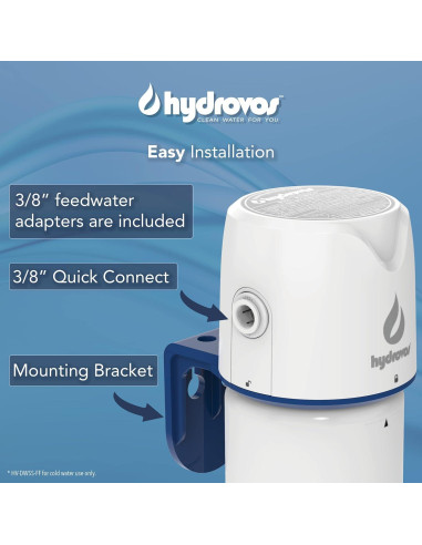 Filtro de Agua Bajo Fregadero Hydrovos DWSS 36.1 cm NSF 53