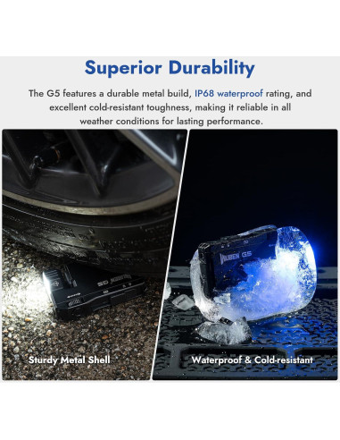 Linterna EDC Recargable WUBEN G5, 400 Lúmenes, IP68 Verde