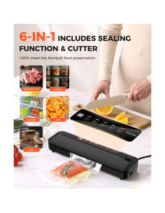 Máquina Selladora al Vacío LKKNC 6-en-1 con Temporizador Digital 2