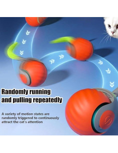 Juguete Interactivo para Gatos Speedy Tail 3.0 Naranja 2