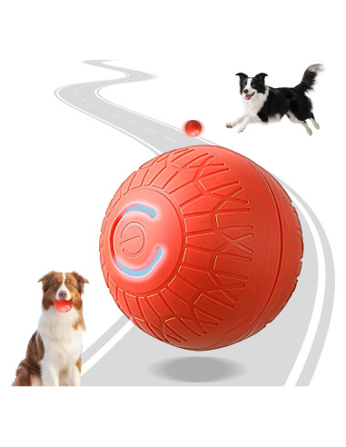 Bola de perro interactiva Aidmgndz 67mm auto-rebotante Naranja