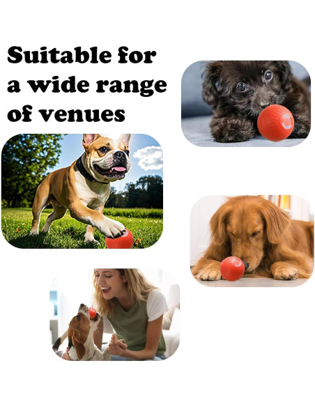 Bola de perro interactiva Aidmgndz 67mm auto-rebotante Naranja