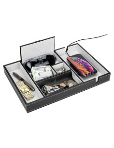 Bandeja de Cuero HOUNDSBAY para Hombres 6 Compartimentos