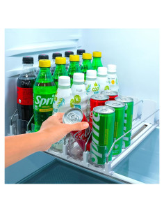 Organizador de Bebidas Sip Sort 5 Filas Blanco para Nevera