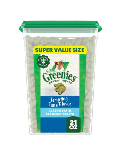 Galletas Dentales Greenies Feline 595 g Sabor Atún para Gatos