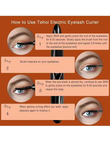 Rizador de Pestañas Calentado Tehoi S600 - Control de Temperatura