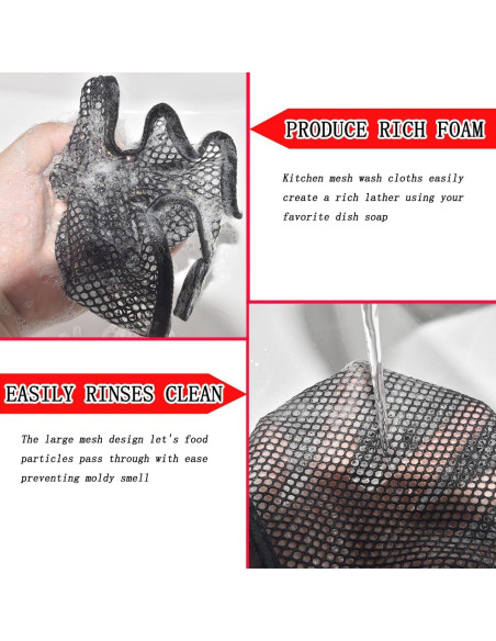 Paños de Malla VICOLOUR para Cocina 30.48x30.48 cm Paquete de 6