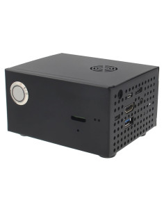Caja de Metal Geekworm X820-C6 con Ventilador para Raspberry Pi