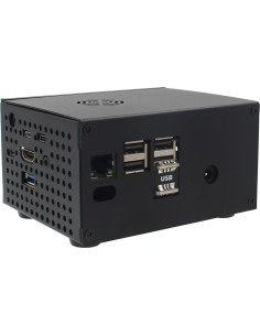 Caja de Metal Geekworm X820-C6 con Ventilador para Raspberry Pi 2