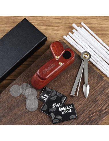 Juego de Pipas de Tabaco Hechas a Mano Obetis con Accesorios