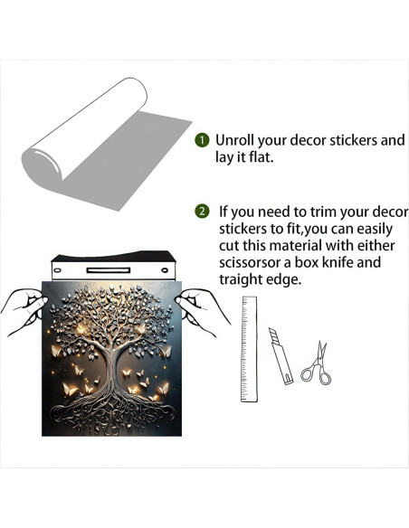 Cubierta Magnética para Lavavajillas BlissYard 58x66 cm Árbol Mariposa