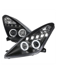 Faros Proyector DUAL Halo LED Negro SPEC-D Tuning Toyota Celica 2000-2005