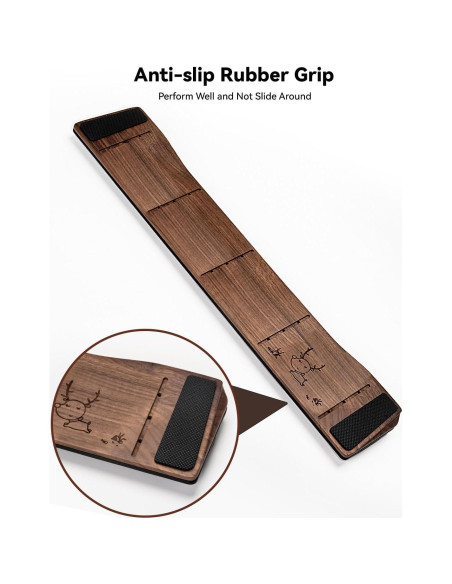 Reposamuñecas Ergonómico ASFSKY de Madera Nuez con Espuma