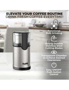 Molinillo de Café Eléctrico Kaffe Acero Inoxidable 99g 2