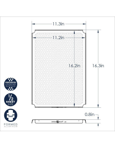 Rejilla Multiusos Nordic Ware 28.7x41.4 cm para Horno