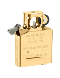 Inserto de encendedor Zippo Pipa Dorado Flasheado
