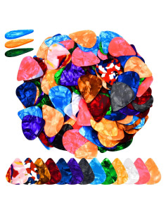 160 Púas de Guitarra de Celuloide Bymore - 3 Grosores