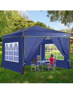 Carpa Plegable COBIZI 3x3m con Paredes Laterales Impermeable 2