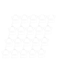 Conjunto de 20 Perchas de Plástico Rosa para Bebés Ciieeo