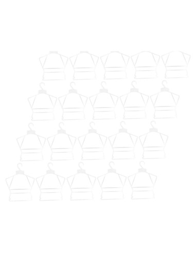 Conjunto de 20 Perchas de Plástico Rosa para Bebés Ciieeo