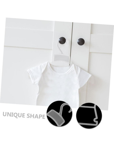 Conjunto de 20 Perchas de Plástico Rosa para Bebés Ciieeo