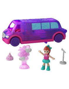 Limusina de Fiesta Pollyville Mattel con Muñeca Lila y Accesorios